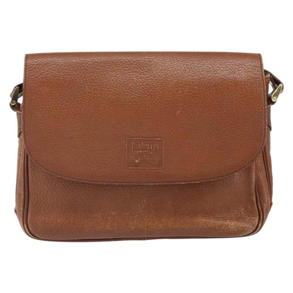 Burberry Leather Shoulder Bag Brown